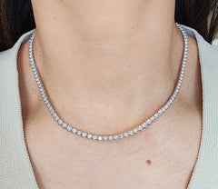 Used 5.41 ct Diamond Tennis Necklace