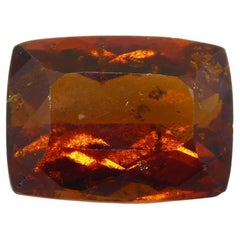 5.41 Karat rechteckiger, rot-orangefarbener, rechteckiger Hessonit-Granat im Kissenschliff aus Sri Lanka