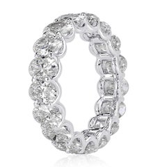 Mark Broumand, bague d'éternité en diamants taille ovale de 5,42 carats