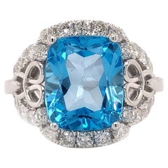 5.42 Carat Topaz Cocktail Ring