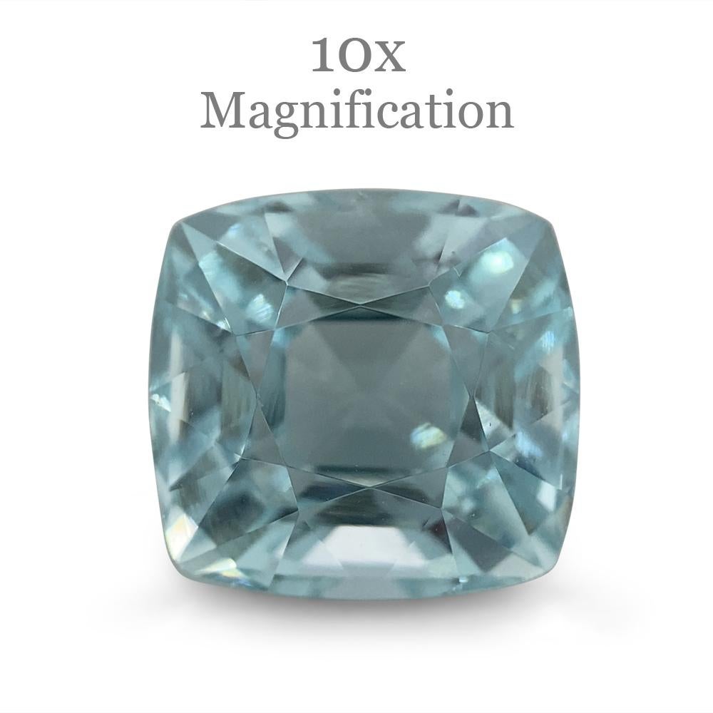 5.43ct Cushion Aquamarine In New Condition For Sale In Toronto, Ontario