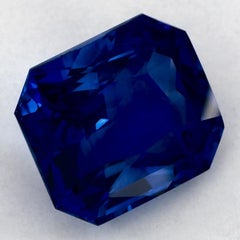 5.44 Ct Blue Sapphire Octagon Cut Loose Gemstone