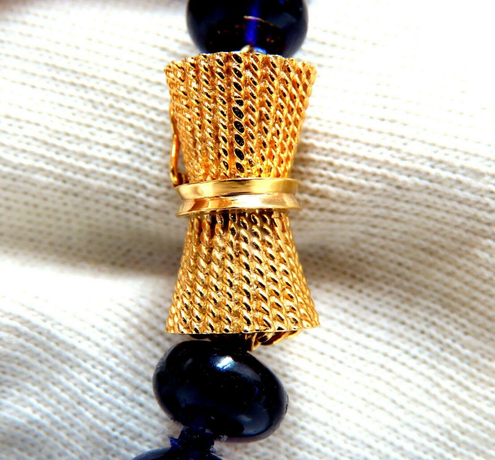 544 Carat Natural Purple Amethyst Bead Necklace 14 Karat 1