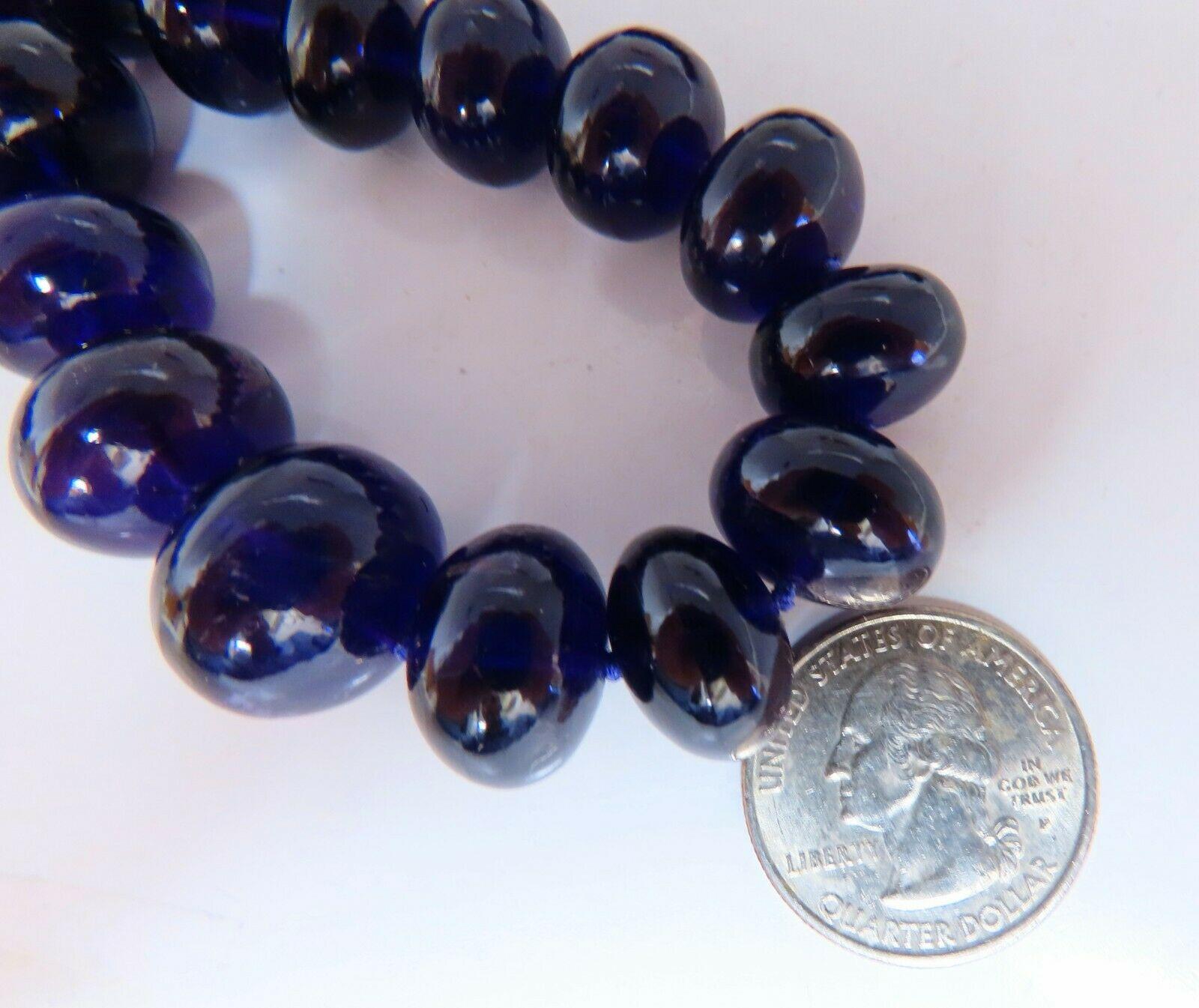 544 Carat Natural Purple Amethyst Bead Necklace 14 Karat 4