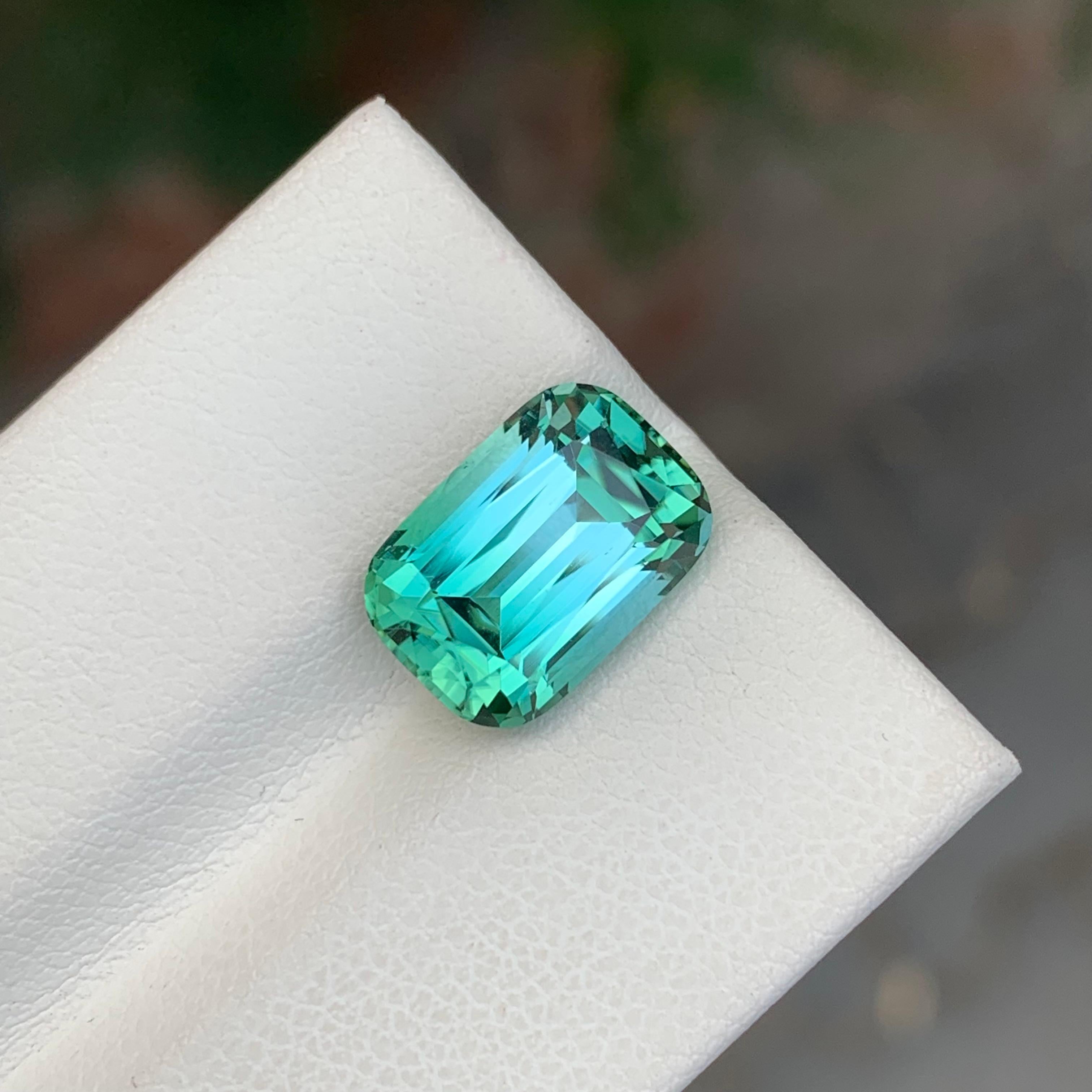 Top Quality 5.45 Carats Natural Loose Bicolor Seafoam Tourmaline Unisexe en vente