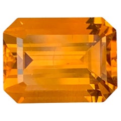 5.45 Carati di Citrino naturale sfuso di Madeira a forma di smeraldo