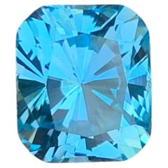 5.45 Carat Natural Loose Sky Color Topaz Stone Fancy Cut African Gemstone