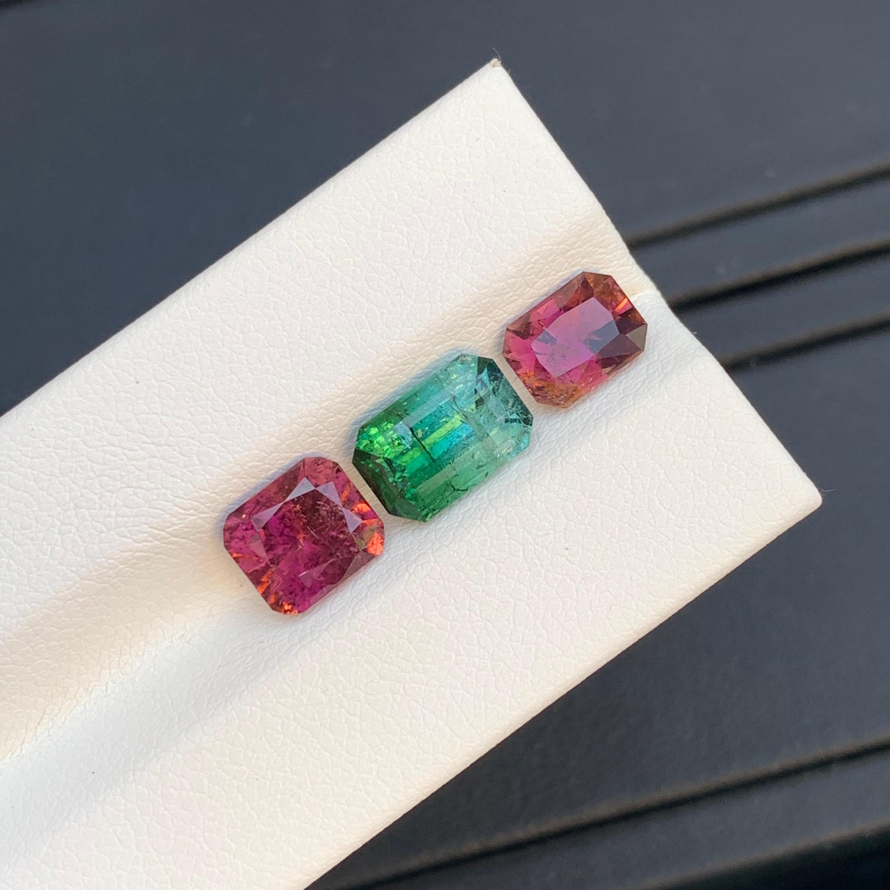 Arts and Crafts Lotto di tormaline sciolte naturali da 5.45 carati per la creazione di gioielli in vendita