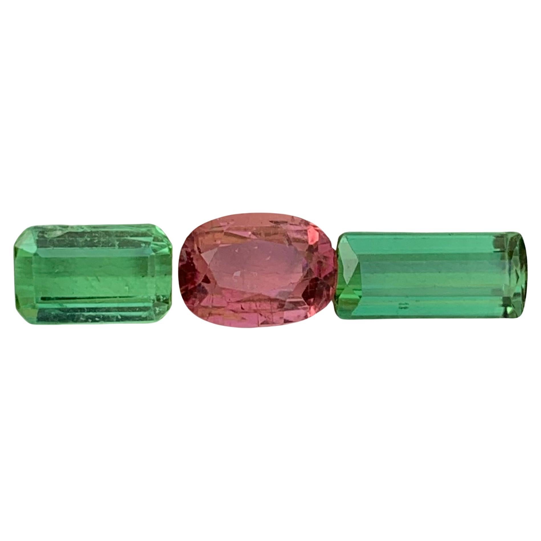 5.45 Carat Natural Loose Tourmaline Set For Jewellery Making 