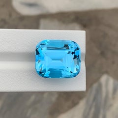 54.55 Carat Natural Loose Sky Blue Color Topaz For Pendant Jewelry African Gem