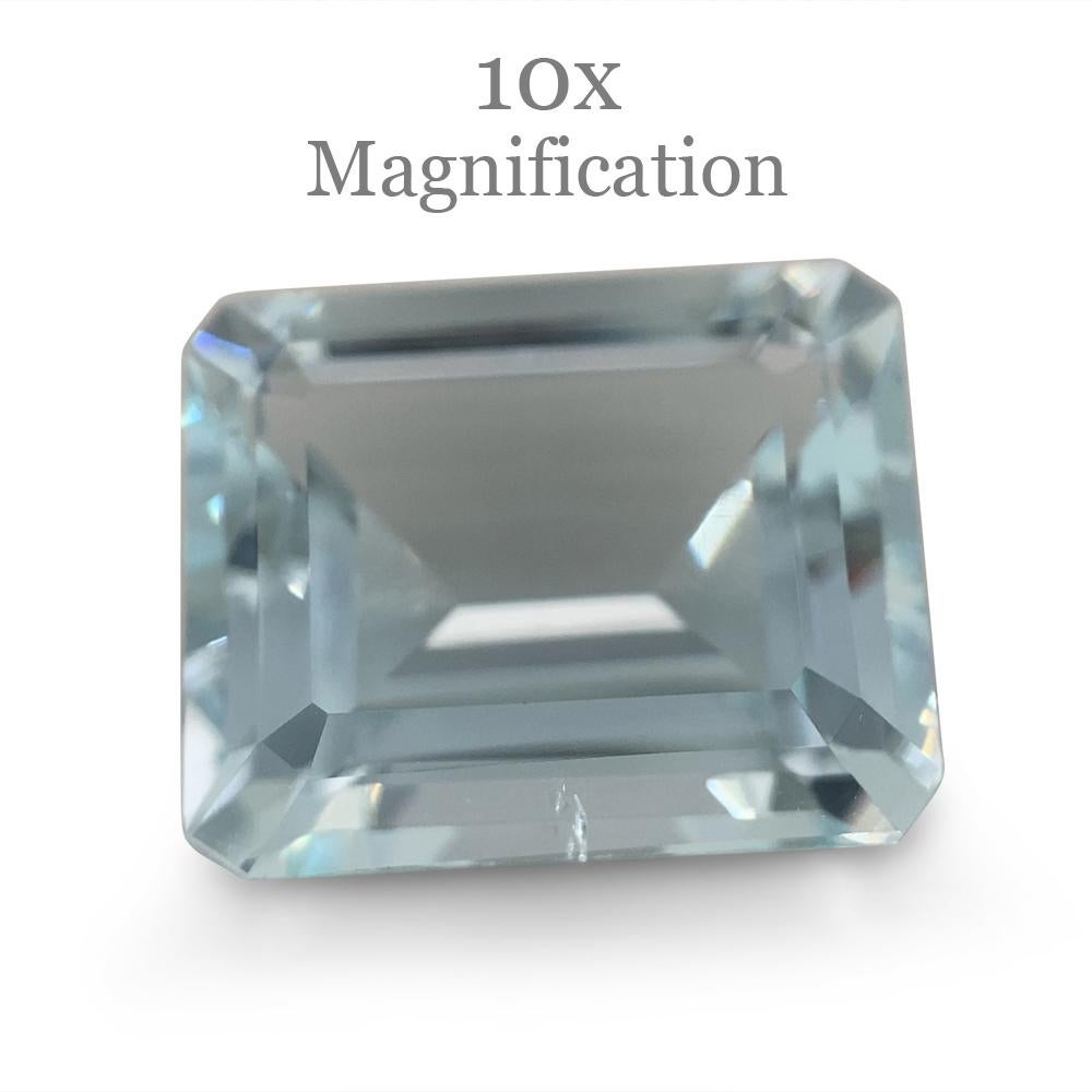 5.45ct Emerald Cut Aquamarine For Sale 7