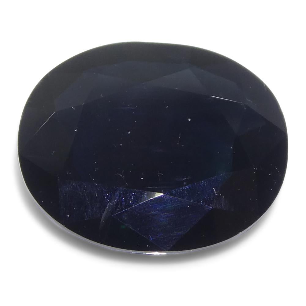 Saphir bleu ovale de 5,45ct d'Australie Neuf - En vente à Toronto, Ontario