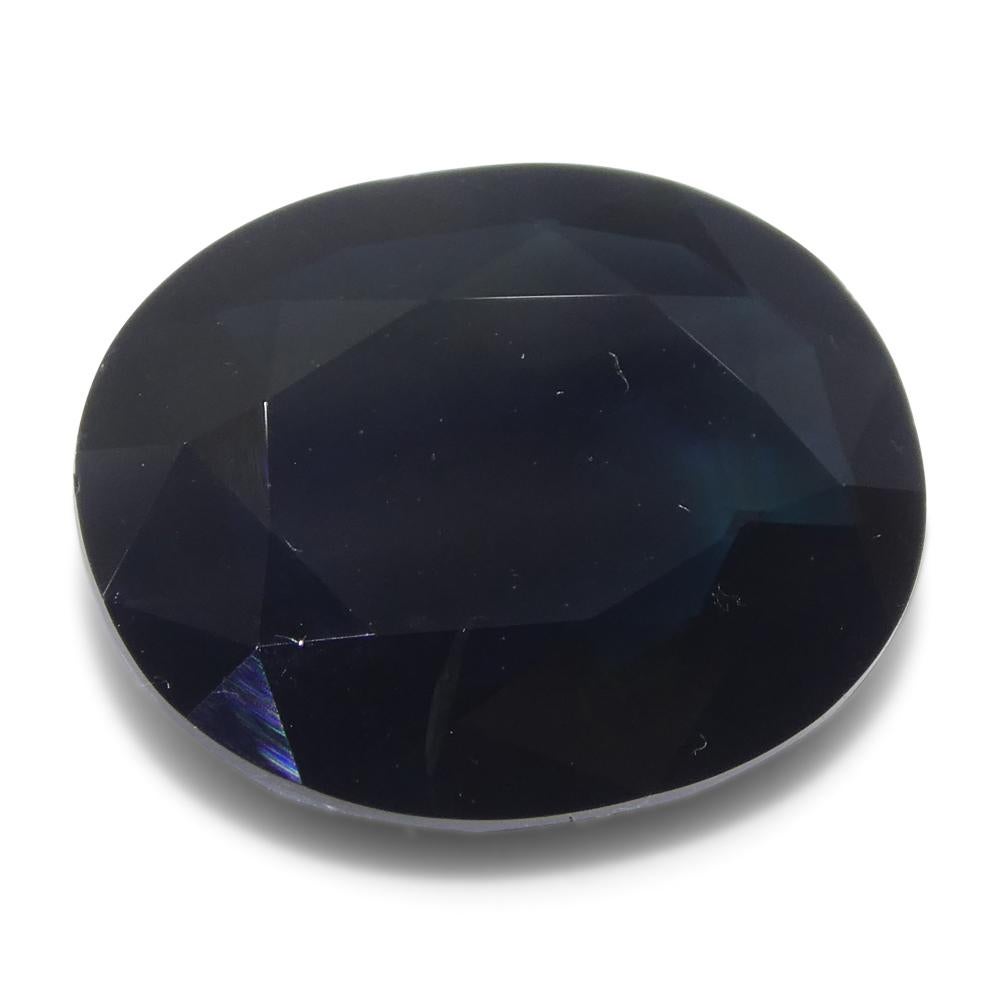 Saphir bleu ovale de 5,45ct d'Australie en vente 4