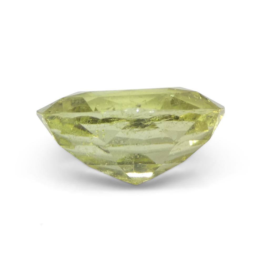 5.45ct Oval Yellow Tourmaline from Brazil For Sale 2