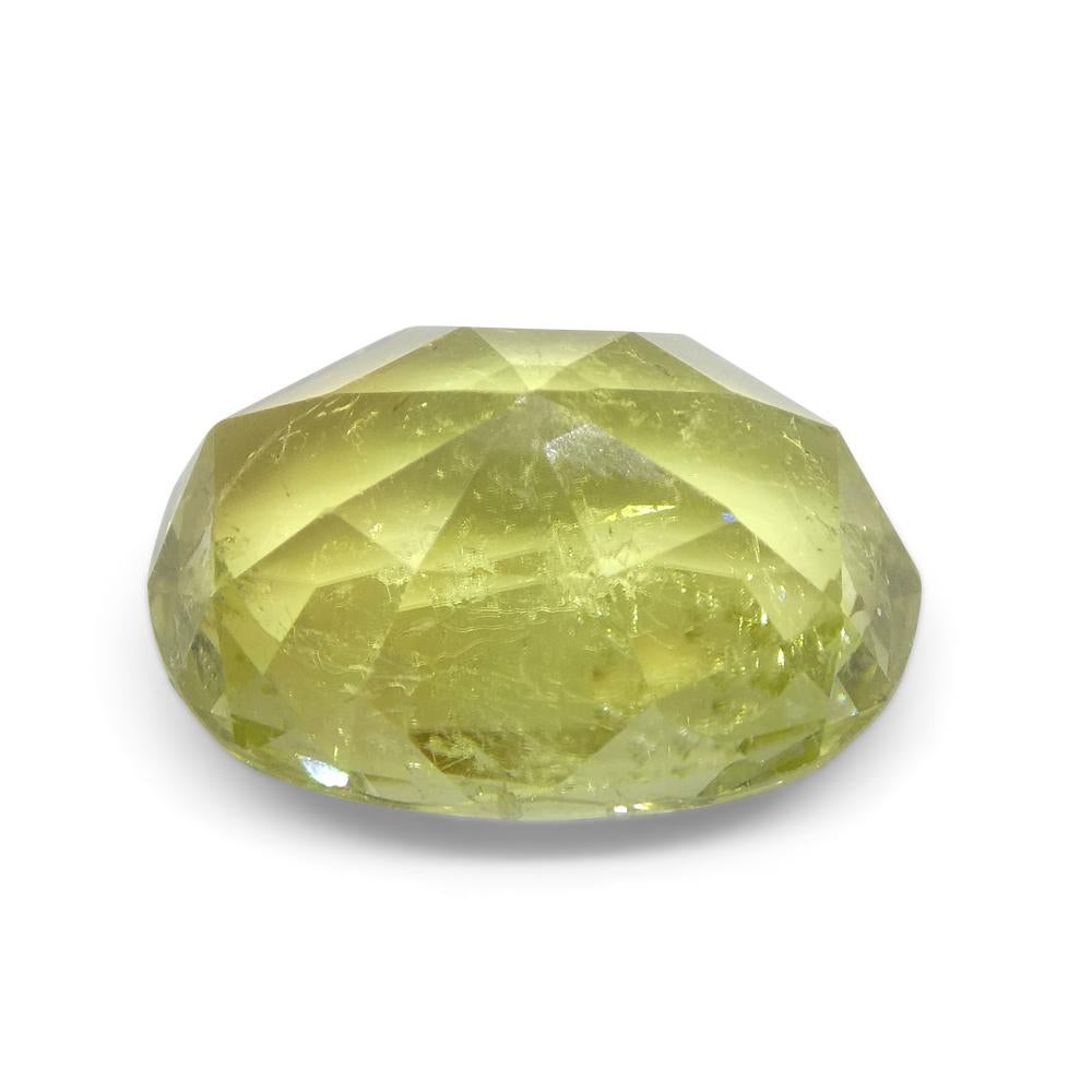 5.45ct Oval Yellow Tourmaline from Brazil For Sale 1