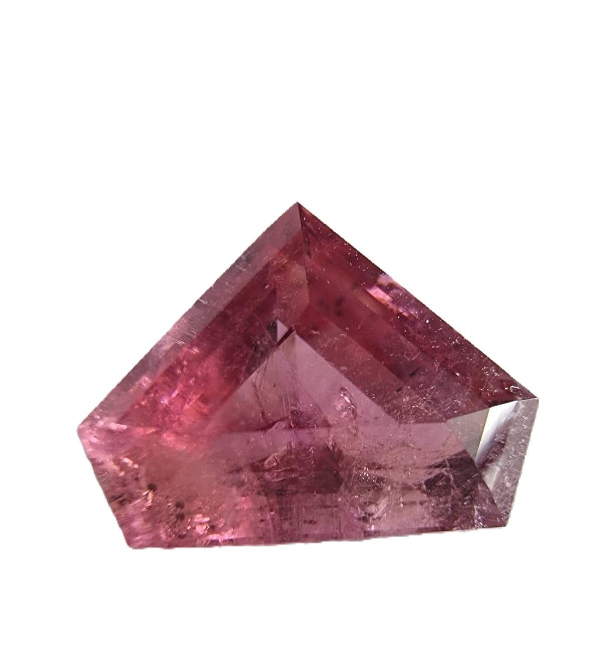 5.46ct CUSTOM CUT Purple RED RUBELLITE TOURMALINE Gemstone  In New Condition For Sale In Sheridan, WY