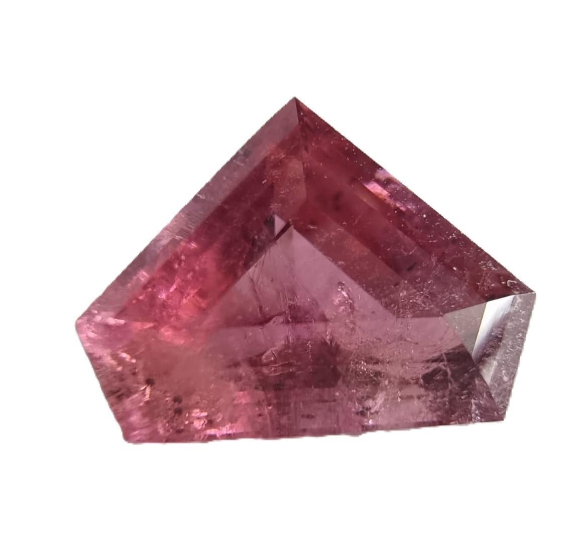 5.46ct CUSTOM CUT Purple RED RUBELLITE TOURMALINE Gemstone  For Sale