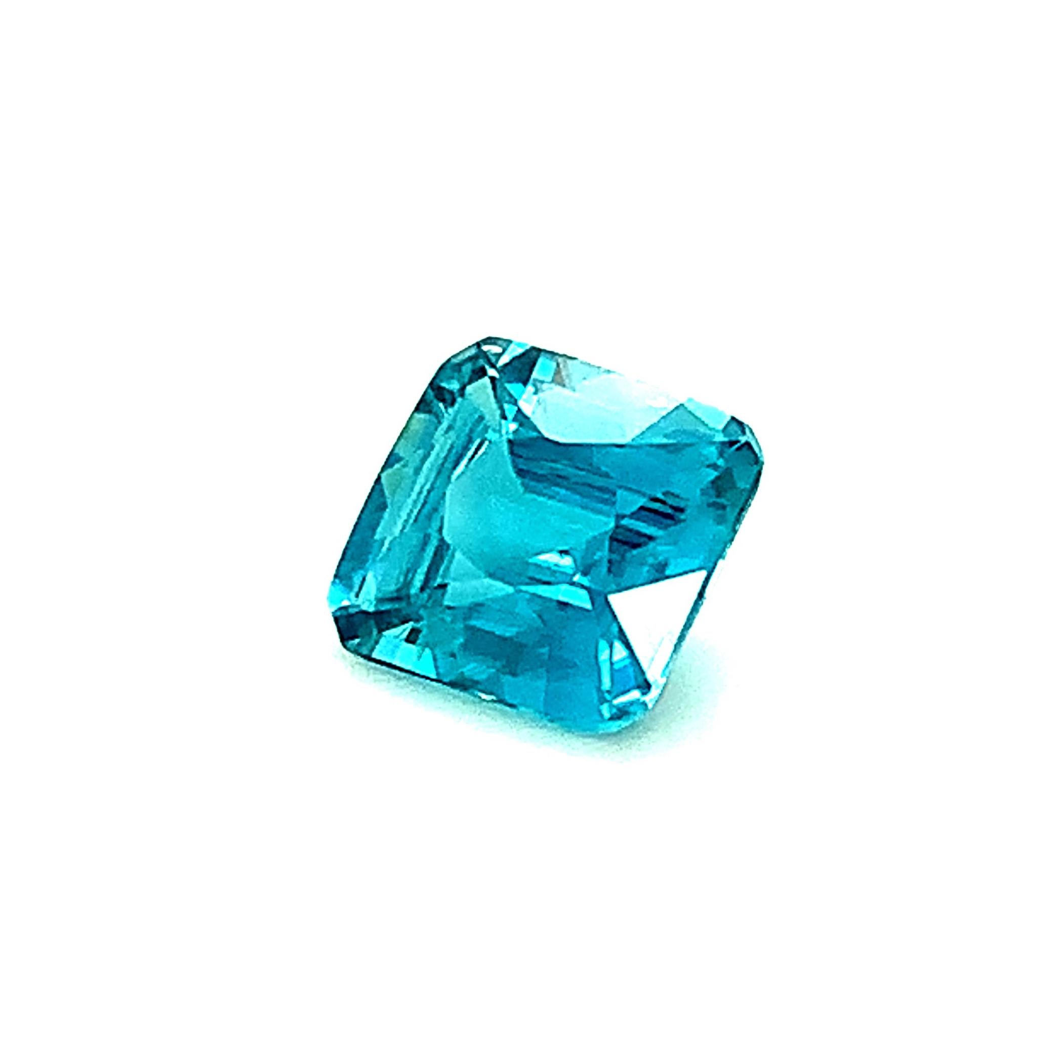 blue zircon gem