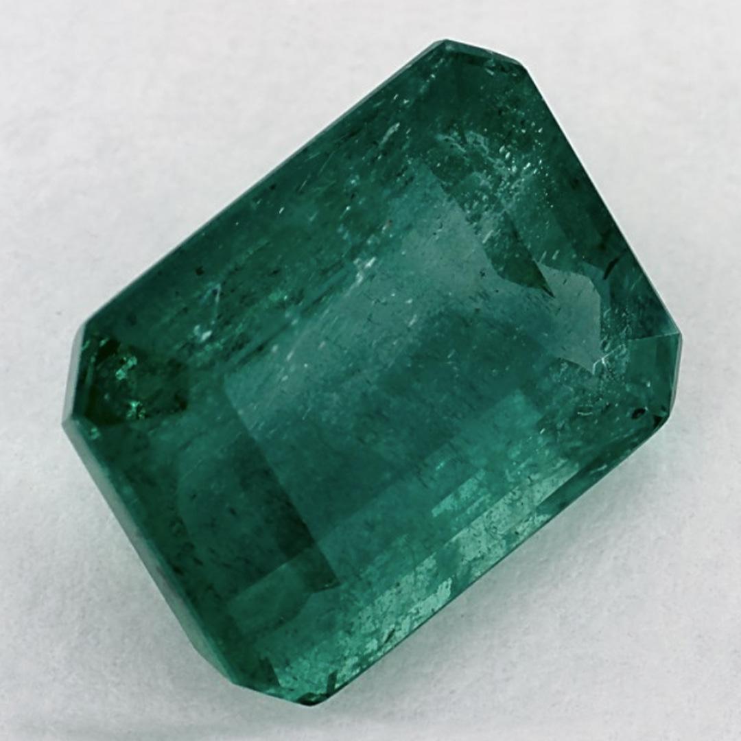 Taille octogone 5.48 Ct Emerald Octagon Cut Loose Gemstone (pierre précieuse en vrac) en vente