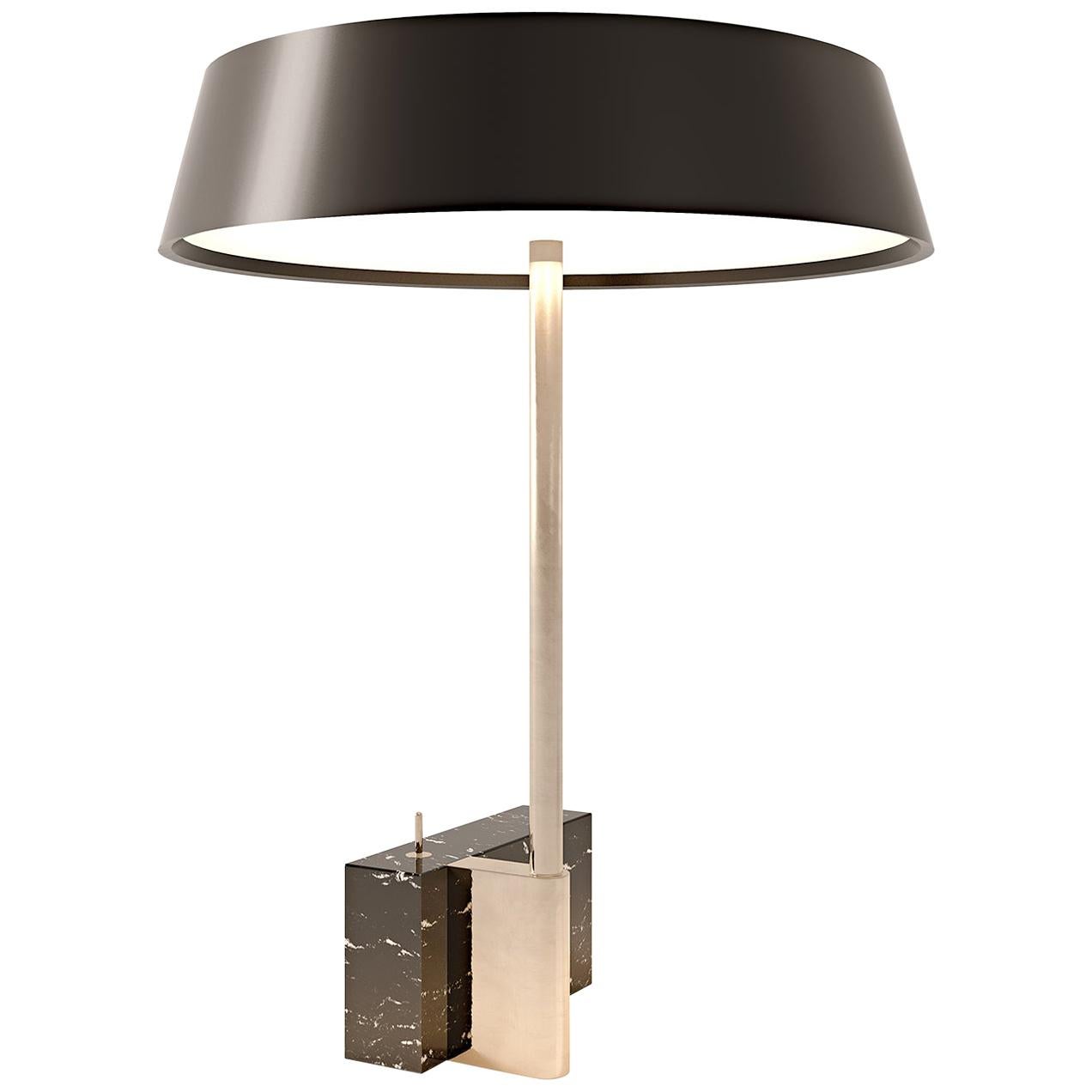 548, lampe de bureau de design moderne pour bureau avec base en marbre