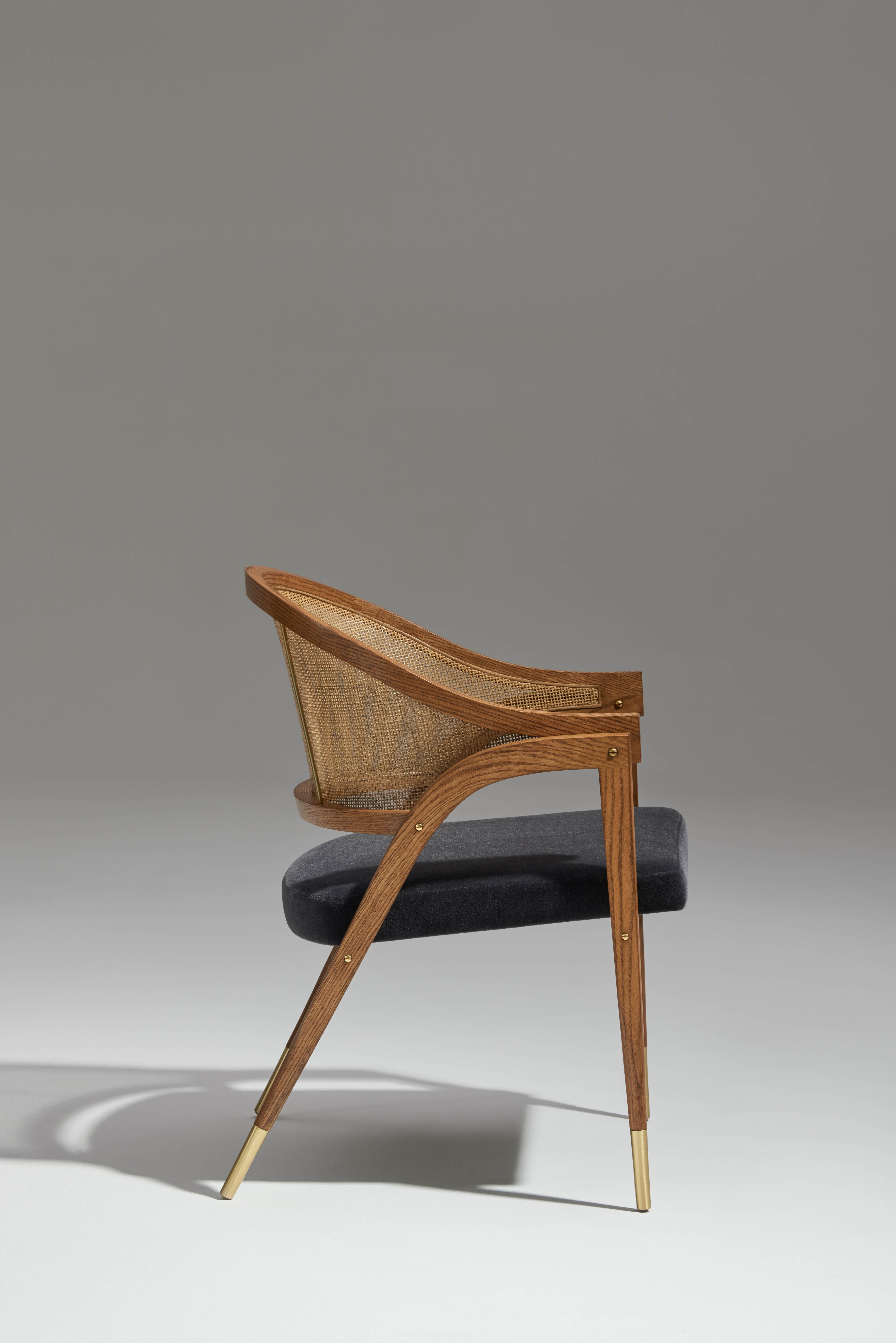 5480 Captain's Chair entworfen von Edward Wormley für DUNBAR (Moderne der Mitte des Jahrhunderts) im Angebot