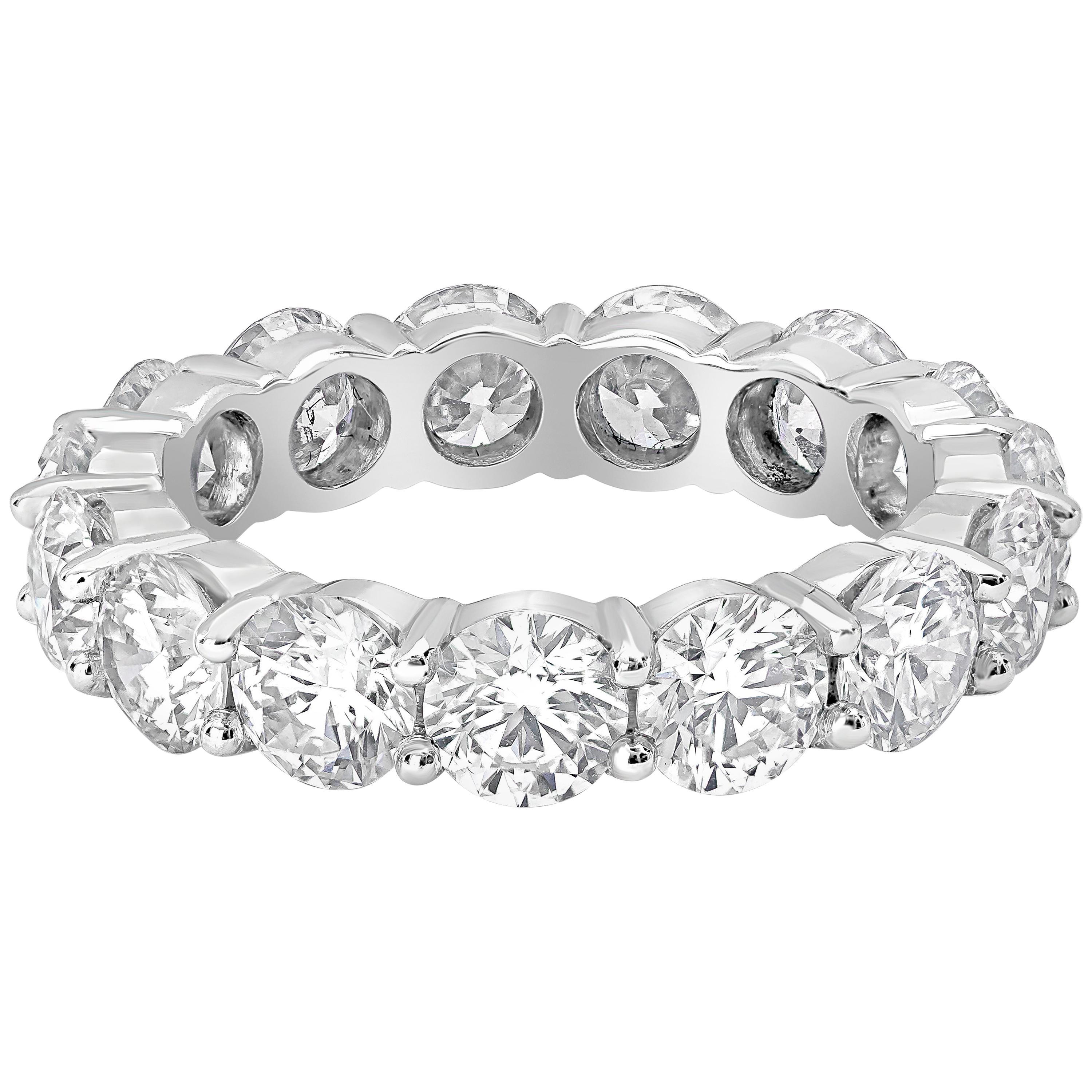 Roman Malakov 5.49 Carat Round Diamond Eternity Wedding Band