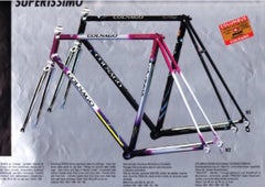 54CM FINE 1996 COLNAGO SUPERISSIMO DECOR ROAD BIKE FRAMESET PRECISA CHROME FORKs