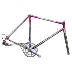 54CM FINE 1996 COLNAGO SUPERISSIMO DECOR ROAD BIKE FRAMESET PRECISA CHROME FORKs