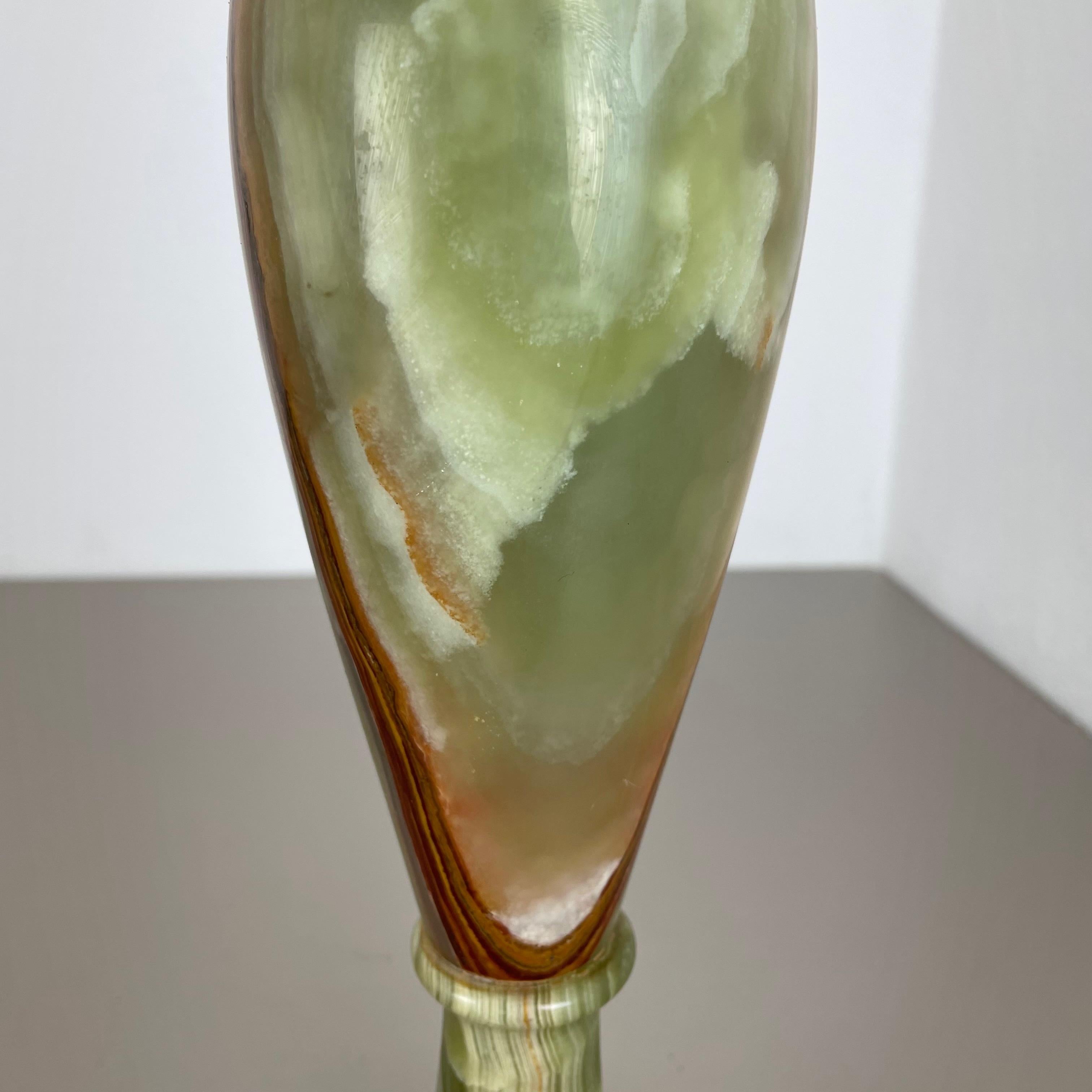 Vintage Hollywood Regency Onyx Marble Light Base Table Light, Italy, 1960s For Sale 4