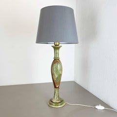 Vintage Hollywood Regency Onyx Marble Light Base Table Light, Italy, 1960s