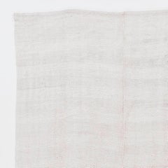 5.4x11.2 Ft Tappeto Kilim Hemp vintage fatto a mano. Pavimento naturale e organico