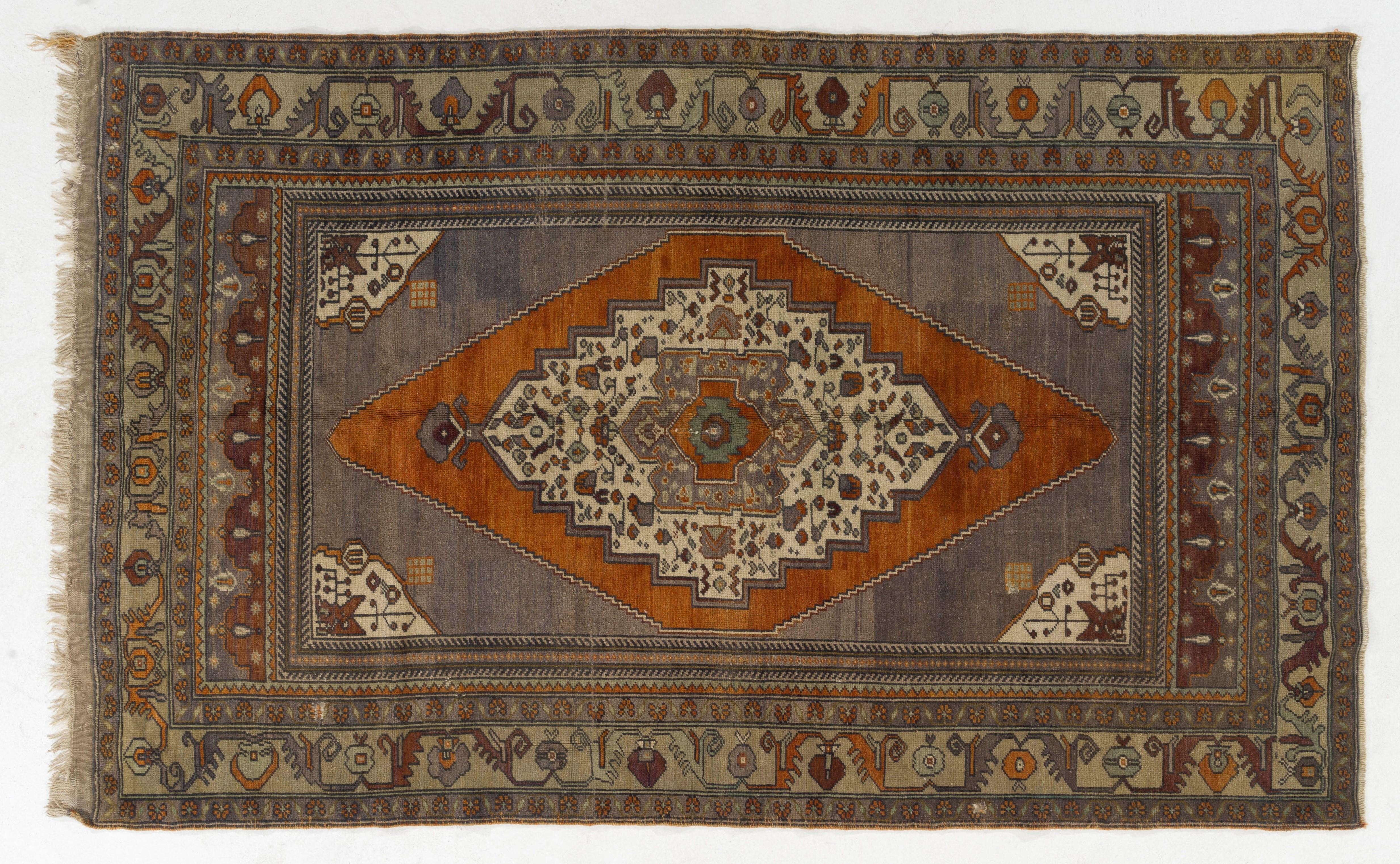 5,4x8.6 Ft Unikat Anatolischer Taspinar-Teppich, alle Wolle, weiche Farben im Zustand „Gut“ im Angebot in Spring Valley, NY