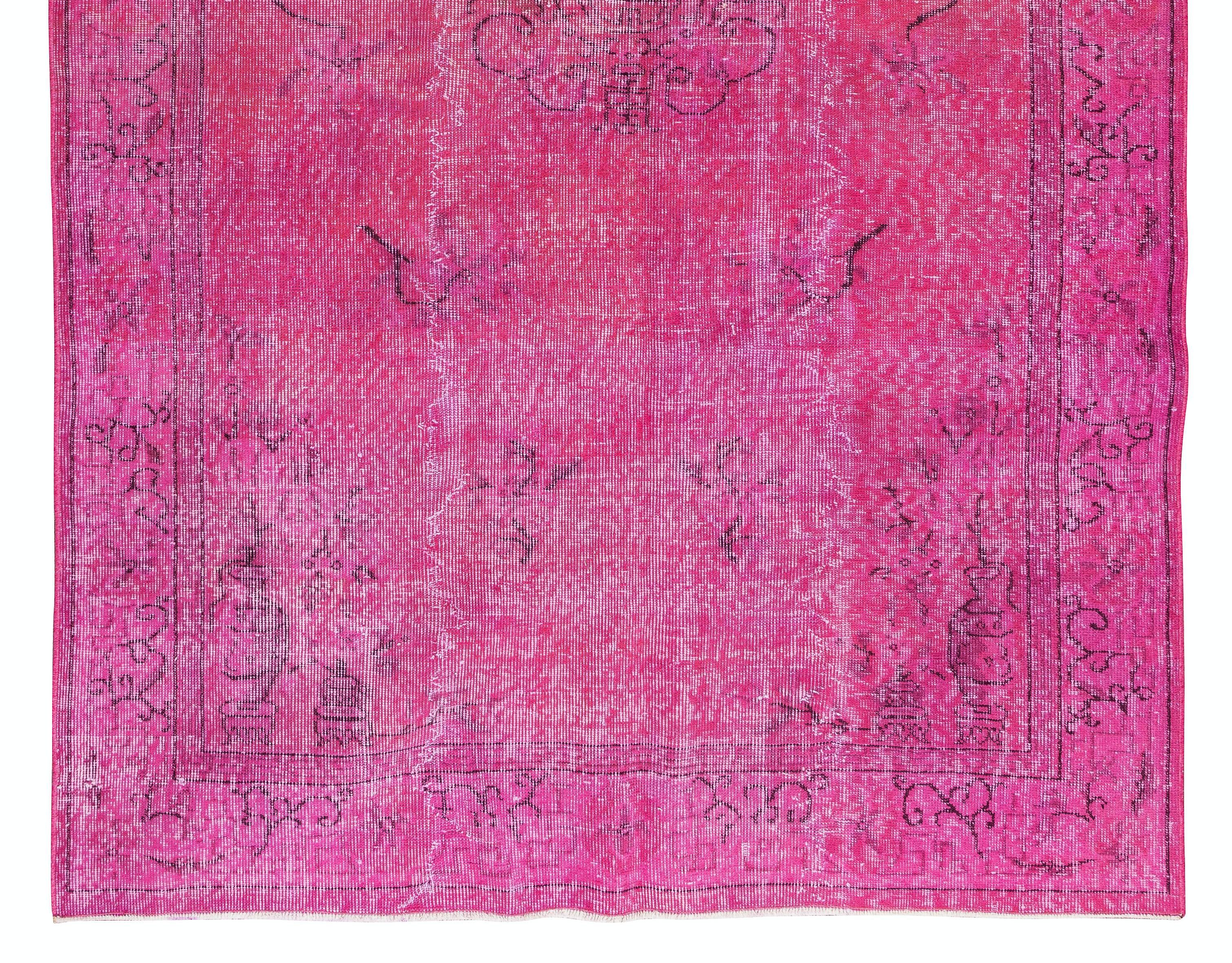 fushia pink rug