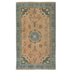 5.4x9 Ft Traditioneller handgeknüpfter türkischer roter Vintage-Teppich. Handgefertigt in der Türkei