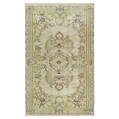 5.4x9 Ft Vintage Turkish Area Rug. Handmade Carpet for Country Style Decoration