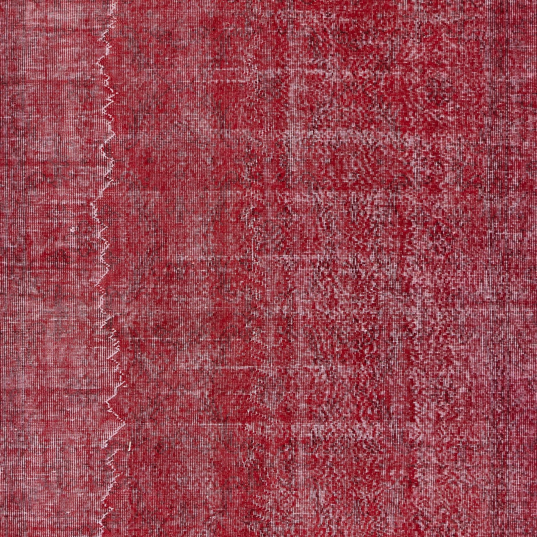 5.4x9.2 Ft Rot gefärbter Vintage Teppich, handgeknüpft in der Türkei für moderne Innenräume (Türkisch) im Angebot