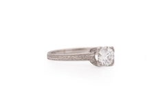 .55 Carat Art Deco Diamond Platinum Engagement Ring