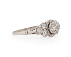 .55 Carat Art Deco Diamond Platinum Engagement Ring