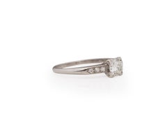 .55 Carat Retro Diamond Platinum Engagement Ring