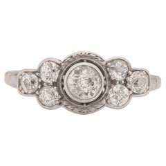 .55 Carat Art Deco Diamond Platinum Engagement Ring