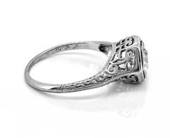 .55 Carat Diamond Edwardian Diamond Antique Engagement Ring Platinum