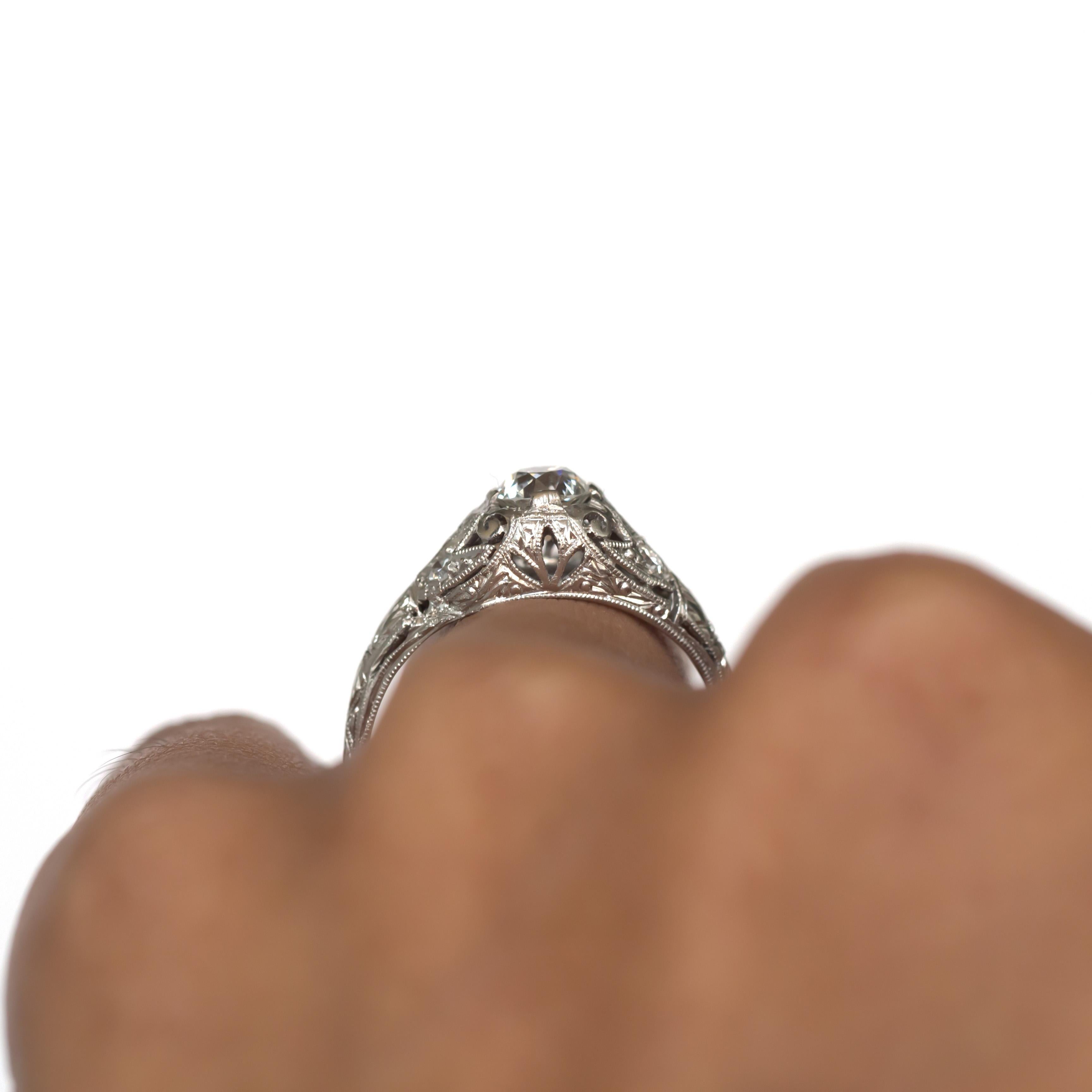 .55 Carat Diamond Platinum Engagement Ring 4