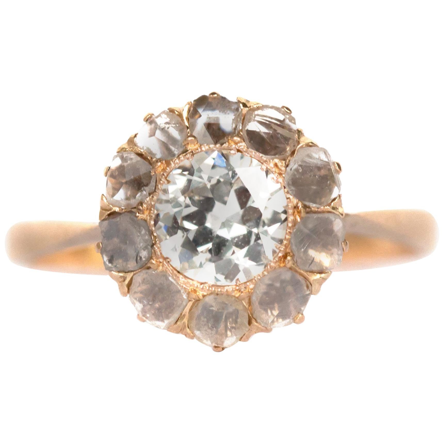 .55 Carat Diamond Yellow Gold Engagement Ring