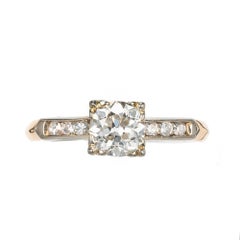 .55 Carat Diamond Yellow White Gold Engagement Ring