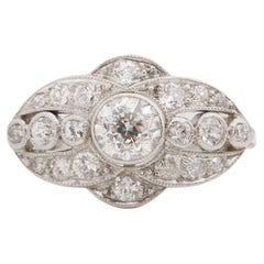 Antique .55 Carat Edwardian Diamond Platinum Engagement Ring