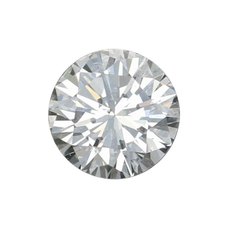Solitaire en diamants non sertis de 0,55 carat, taille ronde brillant, de qualité GIA SI1 J