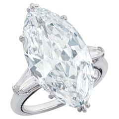 5.5 Carat Marquise Statement Brilliant White VS 14K White Gold