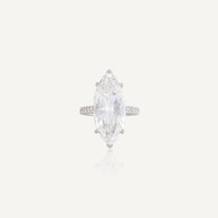 5.5 Karat Marquise Statement Typ IIa  / D Farbe FL/IF  Diamantring