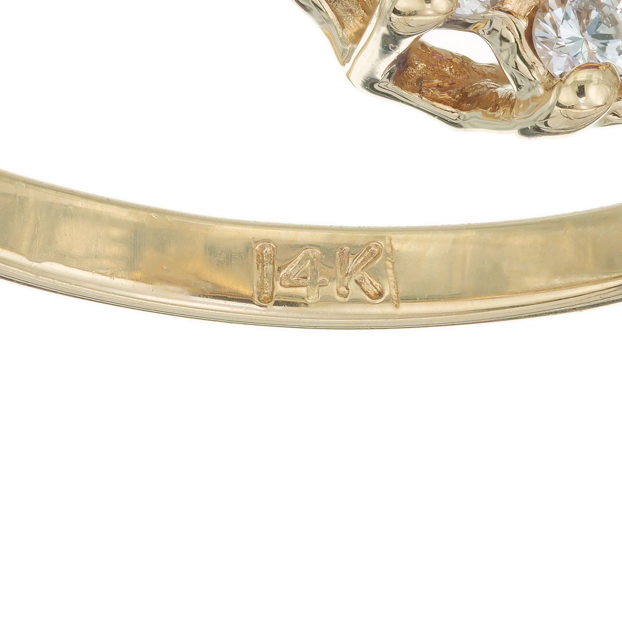 Women's .55 Carat Pink Oval Sapphire Diamond Halo Gold Engagement Ring
