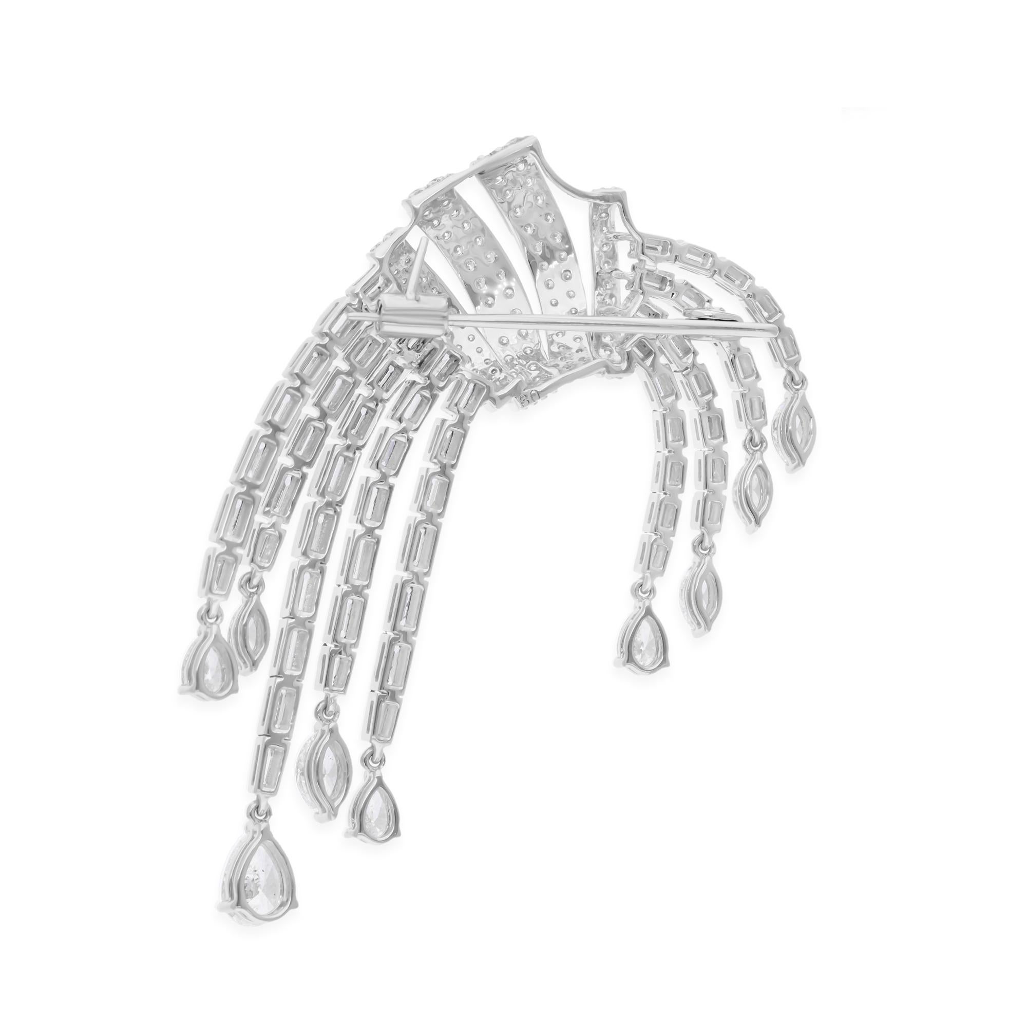 Cast from 14-karat gold, these exquisite brooch is handset with 5.56 carats of sparkling diamonds.

FOLLOW SPECTRUM JEWELS storefront to view the latest collection & exclusive pieces. Spectrum Jewels is proudly rated as a Top Seller on 1stdibs with